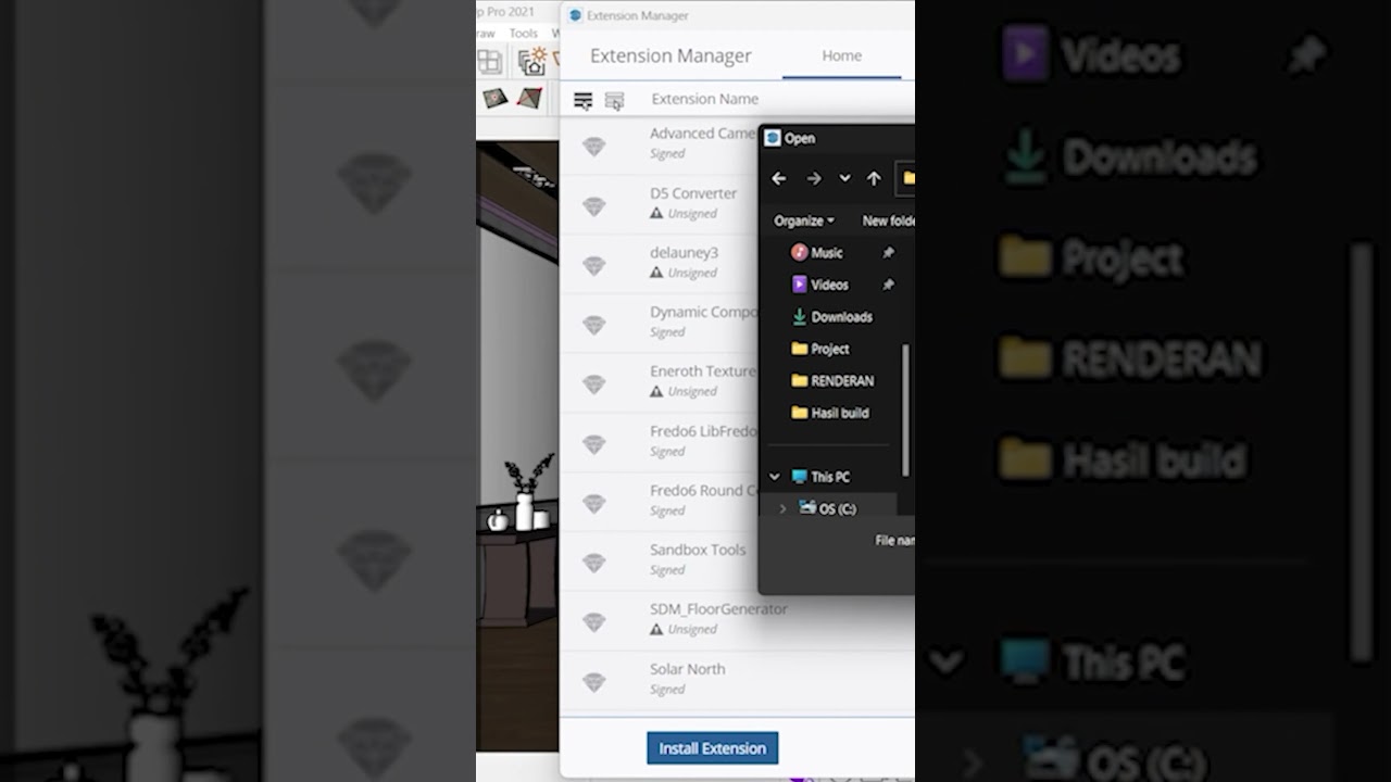 How to add plugins to your sketchup 