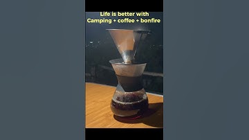 Camping, coffee, api unggun 🔥 #camping #coffee #bonfire #apiunggun #kopi #citylight #gunungsalak