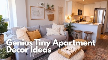 Genius Tiny Apartment Decor Ideas to Instantly Make Your Space Look Bigger and More Elegant