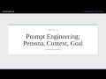 Module 3 - Lecture 4: Prompt Engineering: Persona, Context, Goal | AI Fundamentals for Leaders