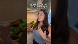 American vs. Italian women arguing #italian #comedy #italianfood #italiancomedy #funny screenshot 2
