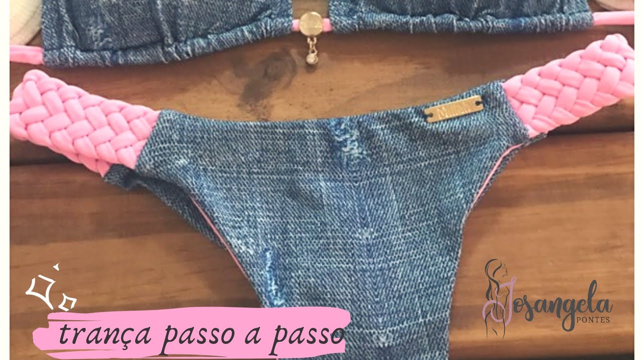 Como fazer trança de 5 pontas pra colocar em biquínis