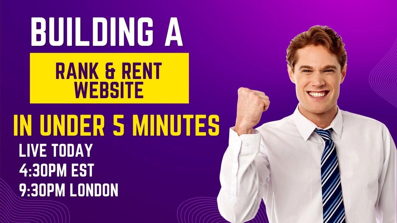 Watch Us Build a Rank and Rent Website within 5 Minutes !!! - YouTube