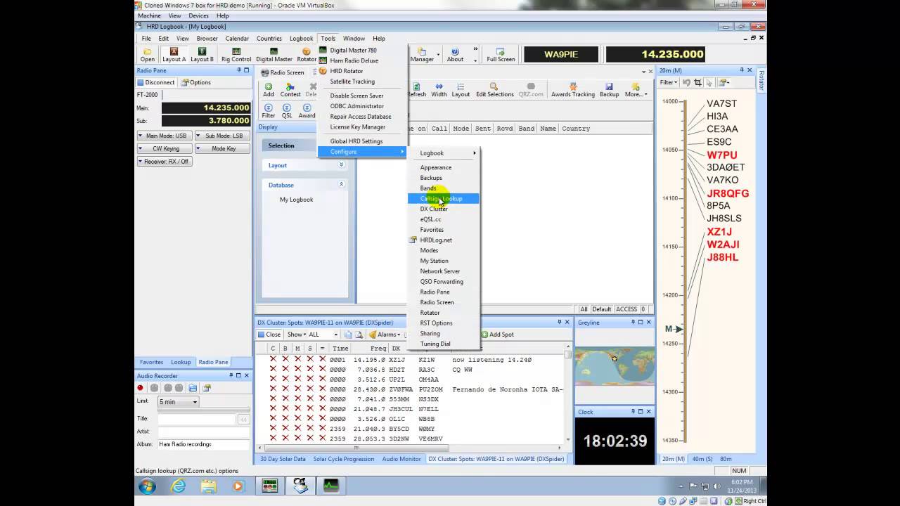 can you connect lotw and ham radio deluxe