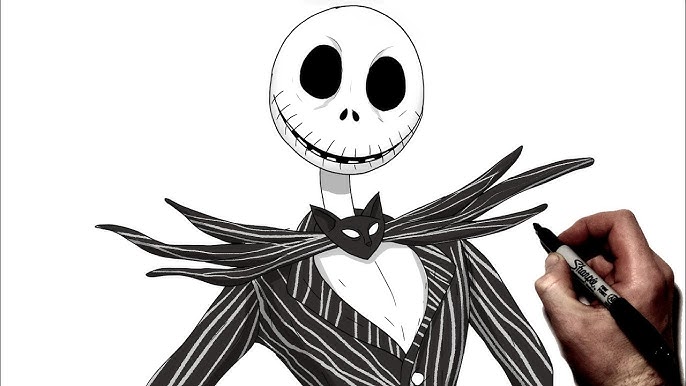 How to Draw Jack Skellington | Step By Step | Nightmare Before Christmas - YouTube how-to-draw-jack-skellington-step-by-step-nightmare-before-christmas-youtube