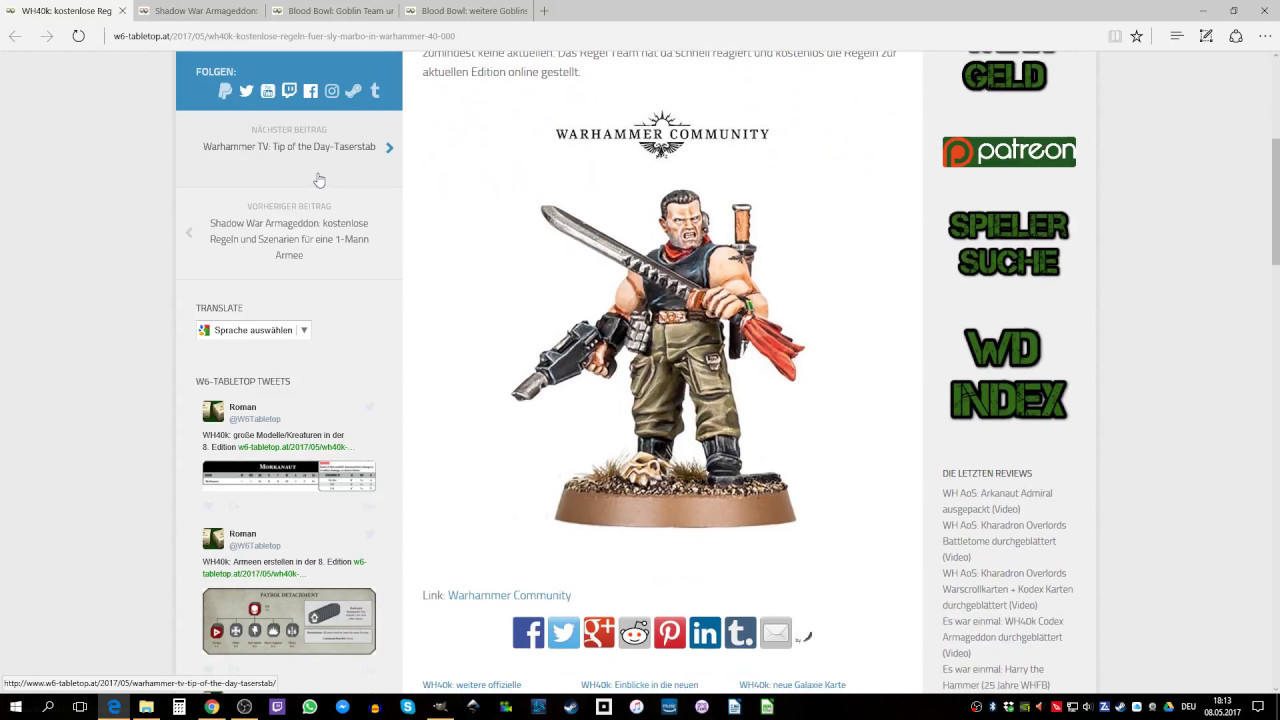 WH40k: neue Moral/Infanterie/große Modelle/AOP/ + News