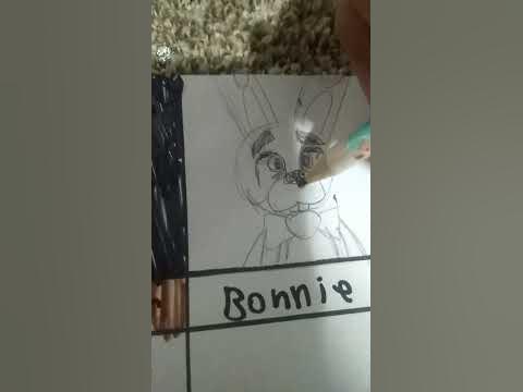 drawing #bonniethebunny from #fnaf ! pt.2 - YouTube
