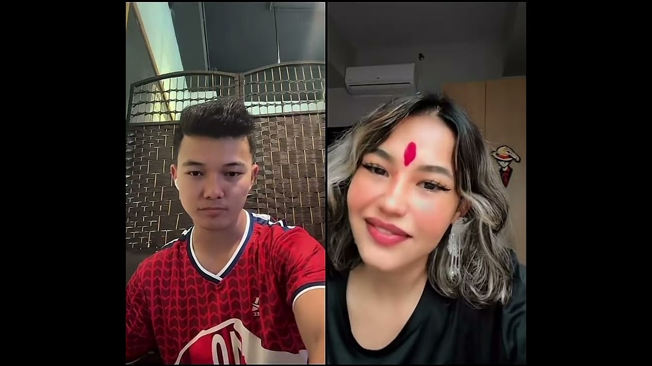 Aron thapa magar लाई िकटक लाईभमै झ्वाम्मै म्वाई खाएपछि केटो ठहररै😱