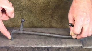 Blacksmithing - Getting Started: Forging the slide for the Trammel Hook. part V