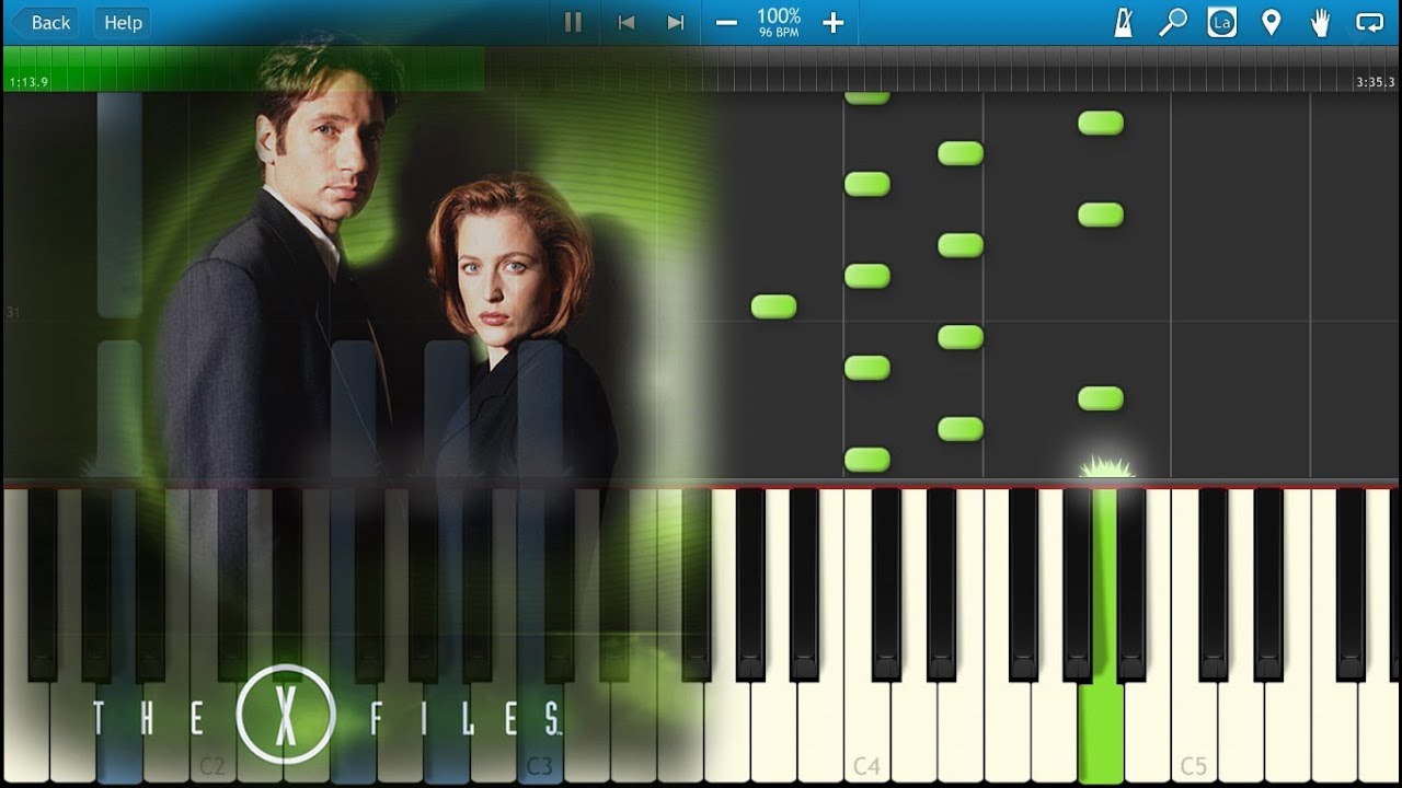 The X Files Theme [Piano Tutorial] Synthesia YouTube