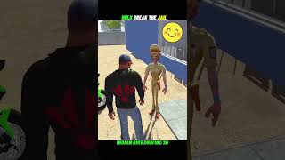 HULK BREAK THE JAIL AND RUNAWAY 😱 INDIAN BIKE DRIVING 3D #viral #shorts