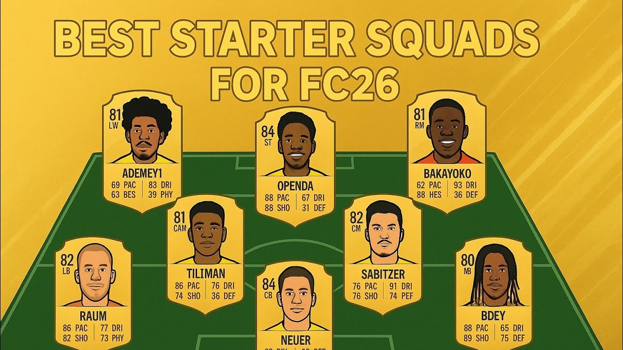 BEST CHEAP META STARTER SQUADS & STARTER TEAM GUIDE | EA FC26!