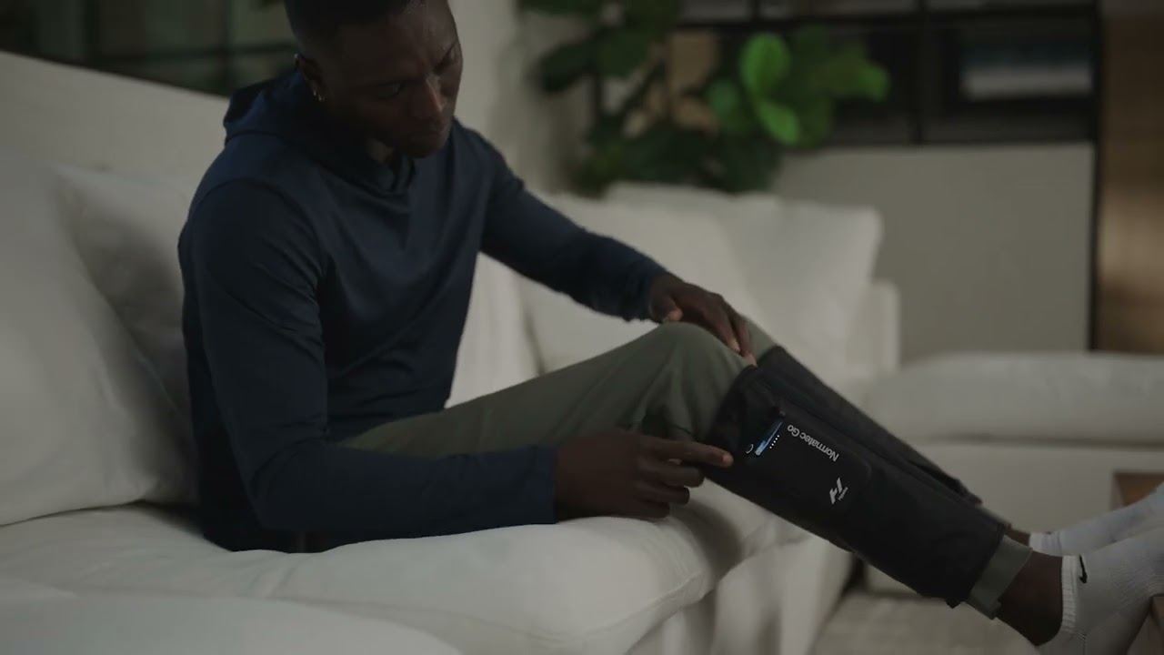 Portable compression massage with Normatec Go