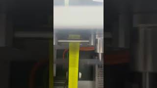 Speed tests on electronic circular knitting machine for fruit packing netting.