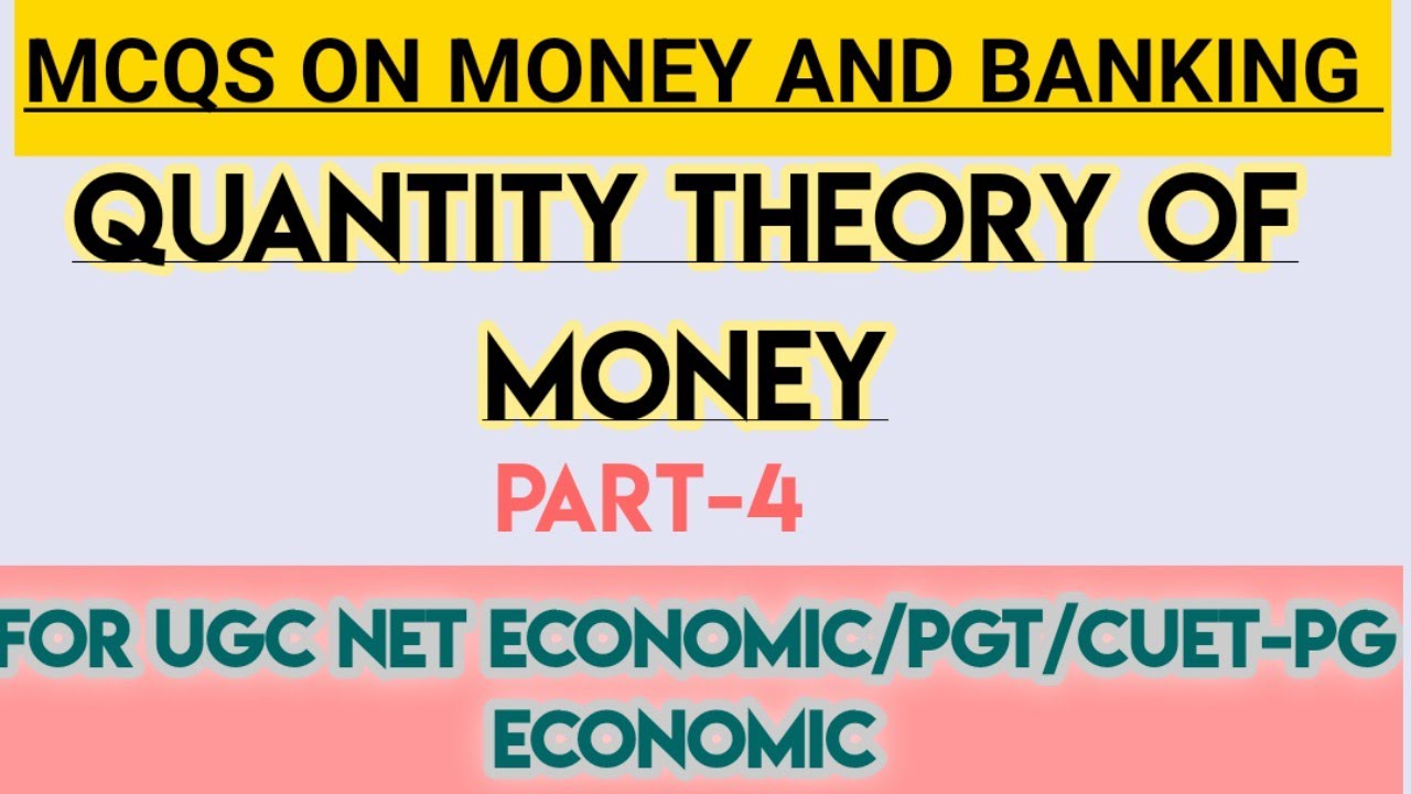 MCQ on money and banking/chapter demand for money /.quantity theory