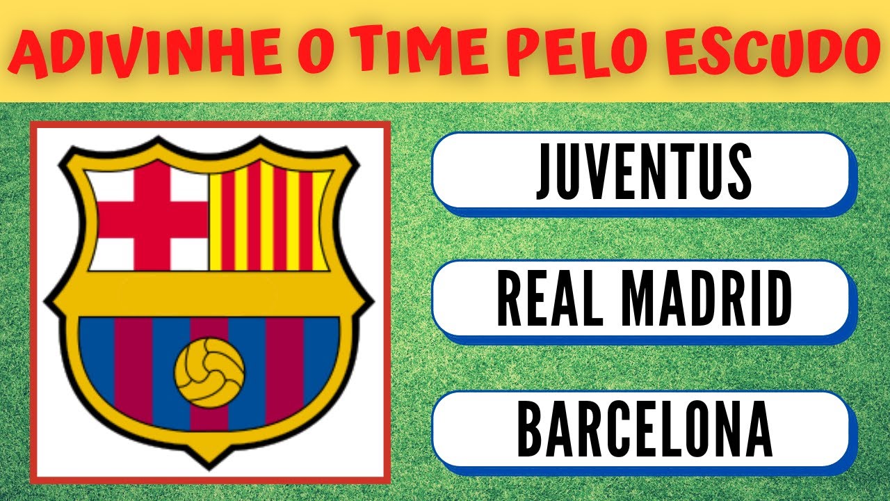 QUAL É O TIME? ADIVINHE O CLUBE DE FUTEBOL EM 3 SEGUNDOS PELO ESCUDO [QUIZ  DE FUTEBOL 2022] #futebol