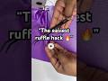 Perfect Ruffles Sewing Hack ✂️ Easy Gathering Trick for Beginners