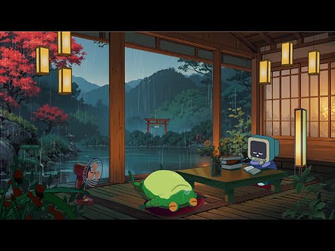 A peaceful, cozy rainy day 🌧 calm your anxiety, relaxing music - lofi hip hop mix - aesthetic lofi