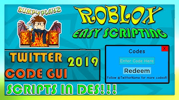 HOW TO MAKE A TWITTER CODE GUI | ROBLOX STUDIO 2019 (EASY)