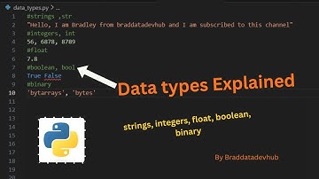 Data types in python | Python tutorial #3