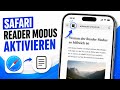 Safari Reader Modus aktivieren – Lesemodus