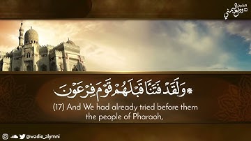 وديع اليمني تلاوة هادئة من سورة الدخان || ﴿ ولقد فتنا قبلهم قوم فرعون وجاءهم رسول كريم ﴾