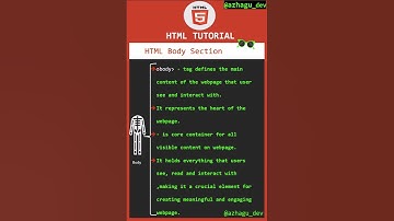 HTML Body Tag in Tamil #html #html5tutorial