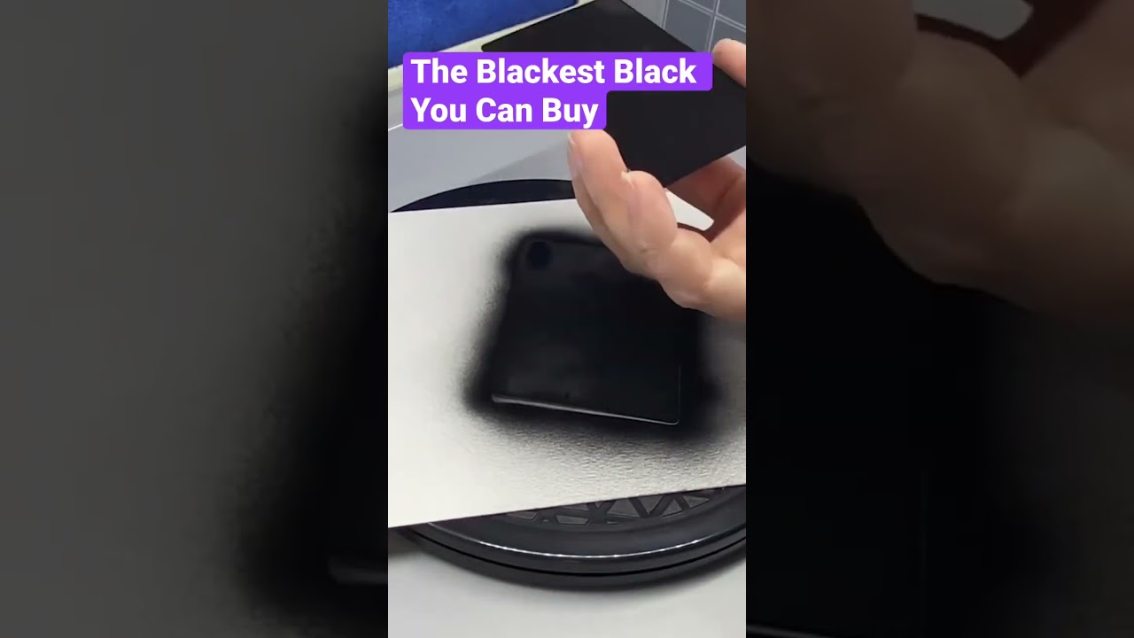 I Tested The Blackest Black You Can Buy YouTube