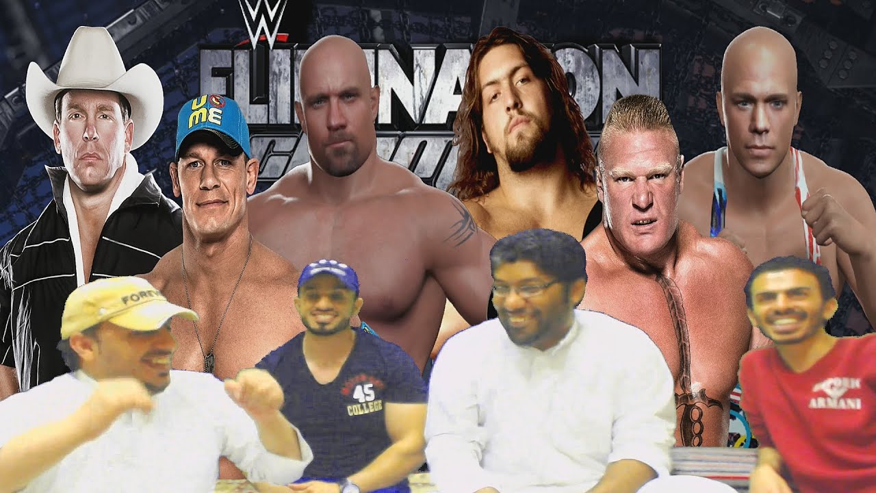 لعبة | المصارعة #wwe2k16 | مبارة Elimnation Champer