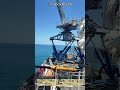 驚異の制振！6自由度油圧モーションプラットフォームによる海上水平維持工程 #worker #process #hydraulic #offshore #machinery