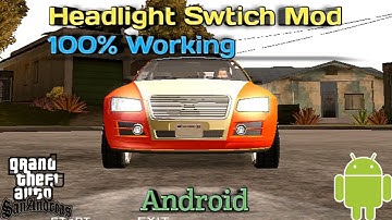 Gta Sa Headlight On Off Mod Android | Gta Sa Headlight Swtich Mod | Gta San Andreas Android