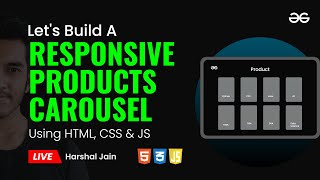 Build a Responsive Products Carousel using HTML , CSS and JS | Frontend JavaScript Projects