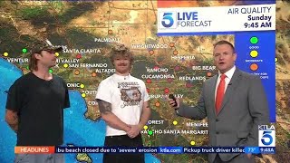 Sublime crashes KTLA's weather forecast