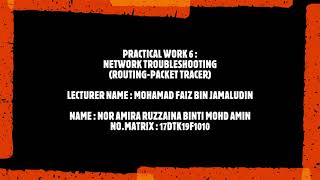 PRACTICAL WORK 6 F1010 | COMPUTER NETWORKING FUNDAMENTAL