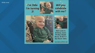 Good news: 3-year-old with cancer wants birthday cards,