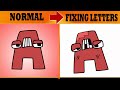 Who would win challenges ever alphabet lore normal vs fixing letters bands comparison