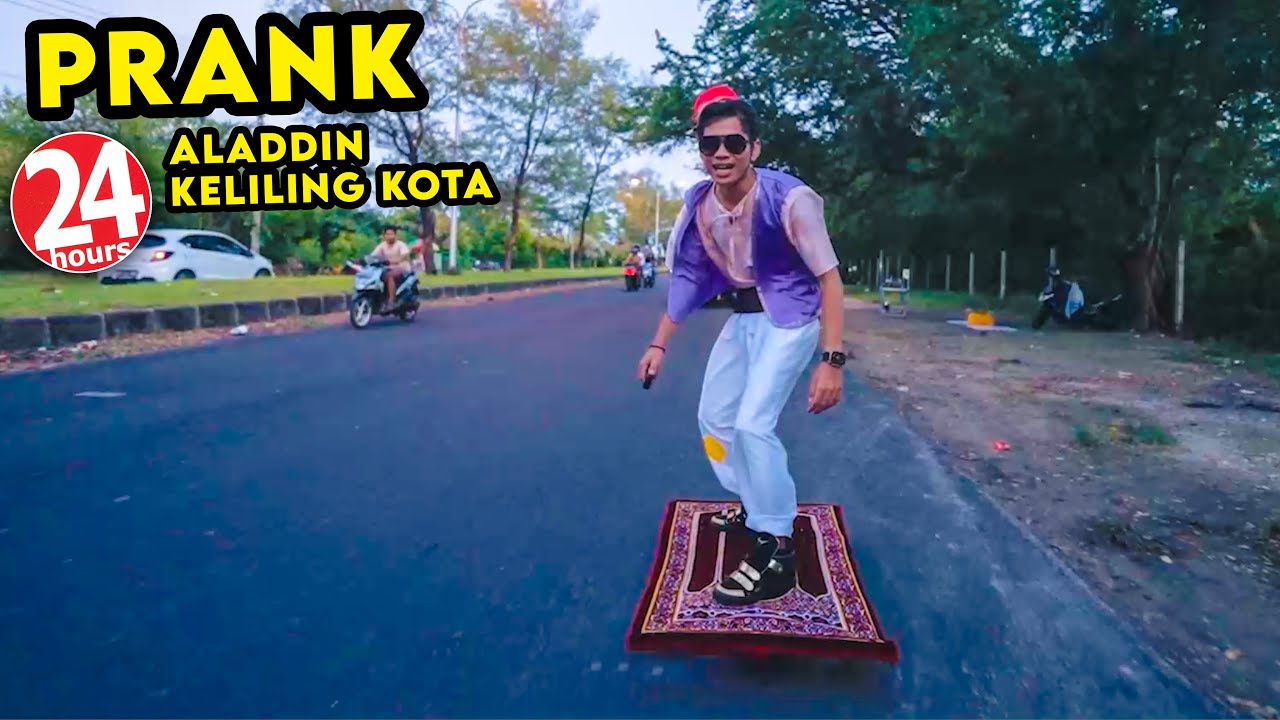 24 JAM JADI ALADDIN KELILING KOTA PAKAI KARPET TERBANG‼️