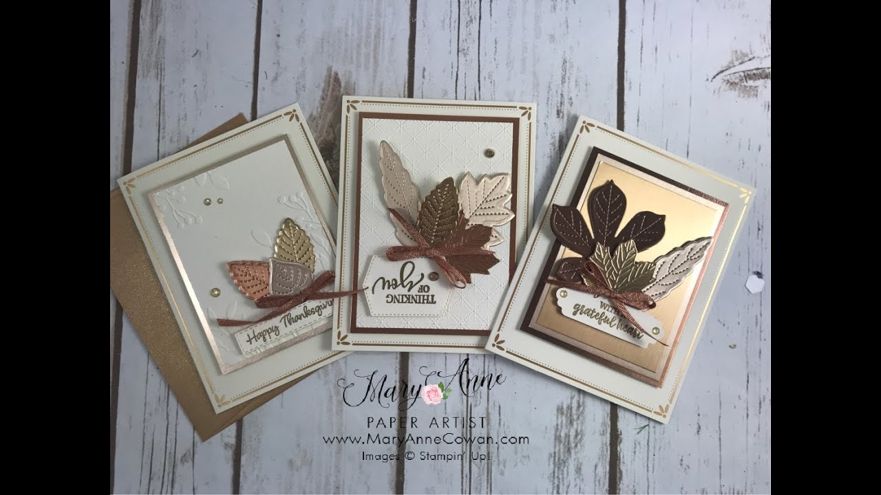 Stitched Leaves Dies from Stampin' Up