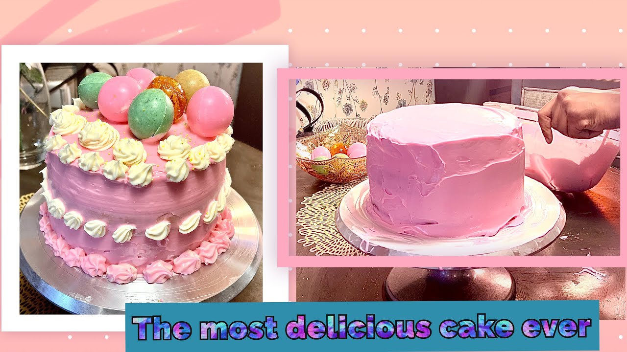 Learn how to make cake with cake bubbles 🫧 it was delicious I also made