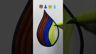 Satisfying Drawing &amp; Coloring 🐻👗🐸💧 | Relaxing Art Process #Shorts #Art #Trending