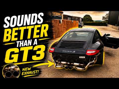 My PORSCHE 911 now sounds like a GT3 (new exhaust manifolds, x-pipe, sports cats - loud 997)