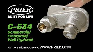 PRIER C-534 Commercial Frostproof Wall Hydrant
