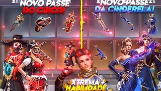 PRÊMIOS DO NOVO PASSE DE MAIO DA CINDERELA E DE JUNHO DO CIRCO, PERSONAGEM XTREMA +HABILIDADE E MAIS