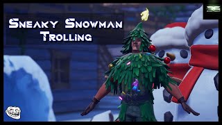 Sneaky Snowman is the Best Meme Strat in Fortnite !? || 100% Success rate || Sneaky Snowman Trolling