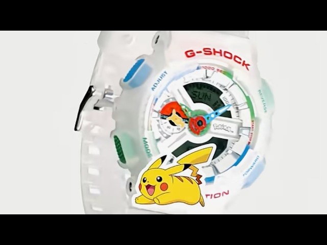 初代ポケモン シーソークロック Pokémon G-SHOCK Watch: $270 Collector Drop Opens July 1 - YouTube