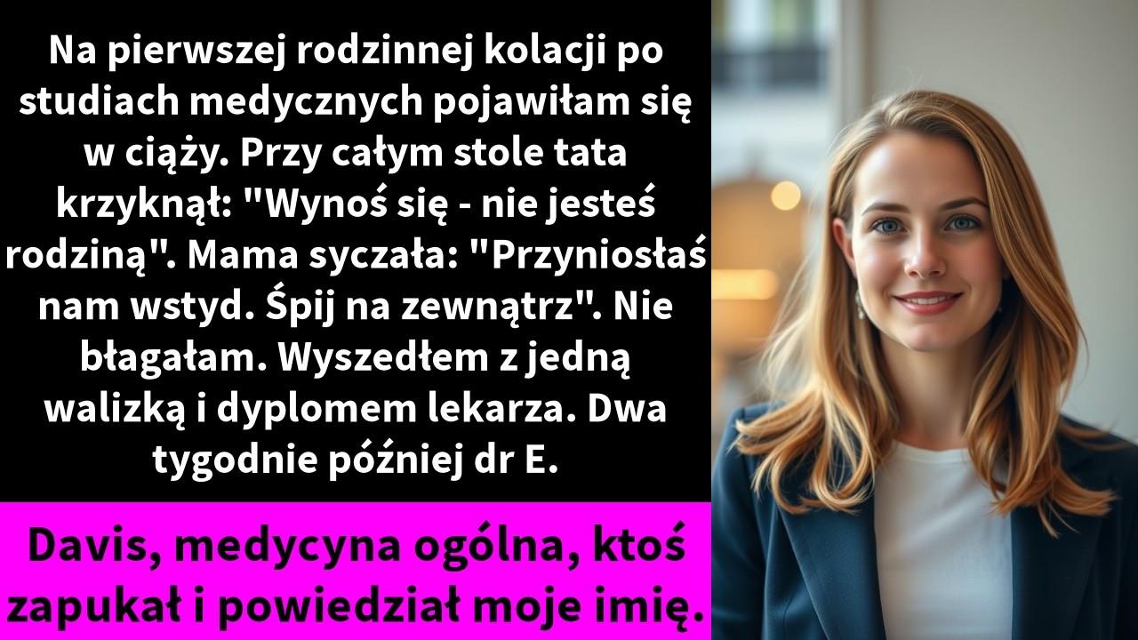 Na pierwszej rodzinnej kolacji po studiach medycznych pojawiłam się w ciąży.
