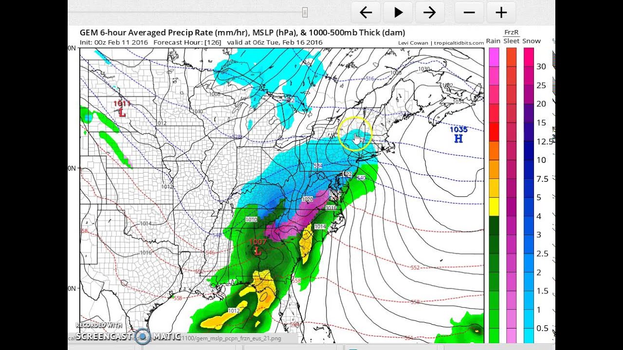 GFS long range model Winter Storm Threat Next Week for the East YouTube