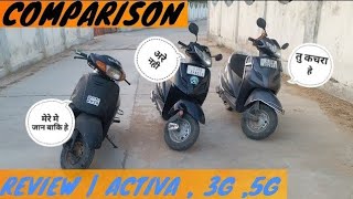 From 2000 To 2019 Activa Comparision Detailed Review Activa, Activa 3G , Avtiva 5G