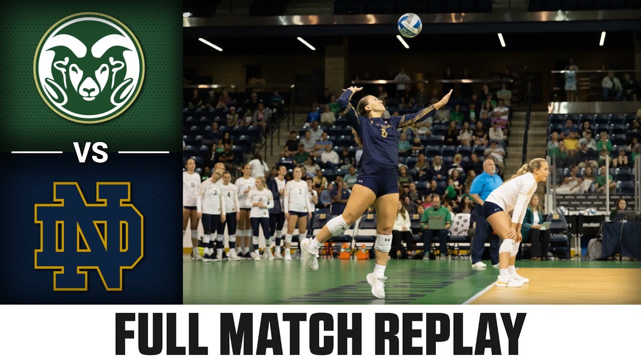Colorado State vs. Notre Dame Full Match Replay | 2024 ACC Volleyball