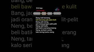 Bang Beli Bawang  Lagu Tiktok Viral liriklagu s shorts